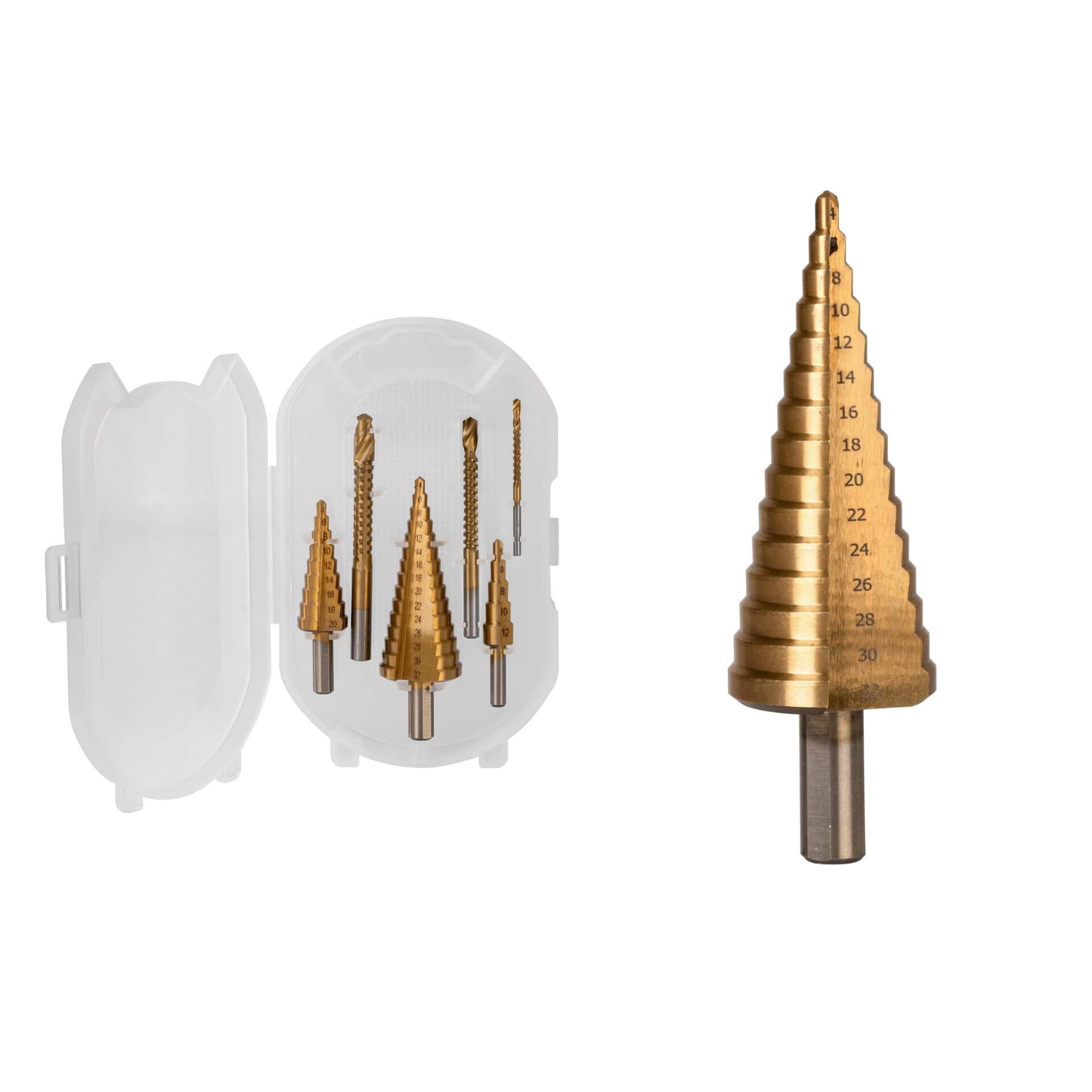 TITANIUM STEP DRILL BITS