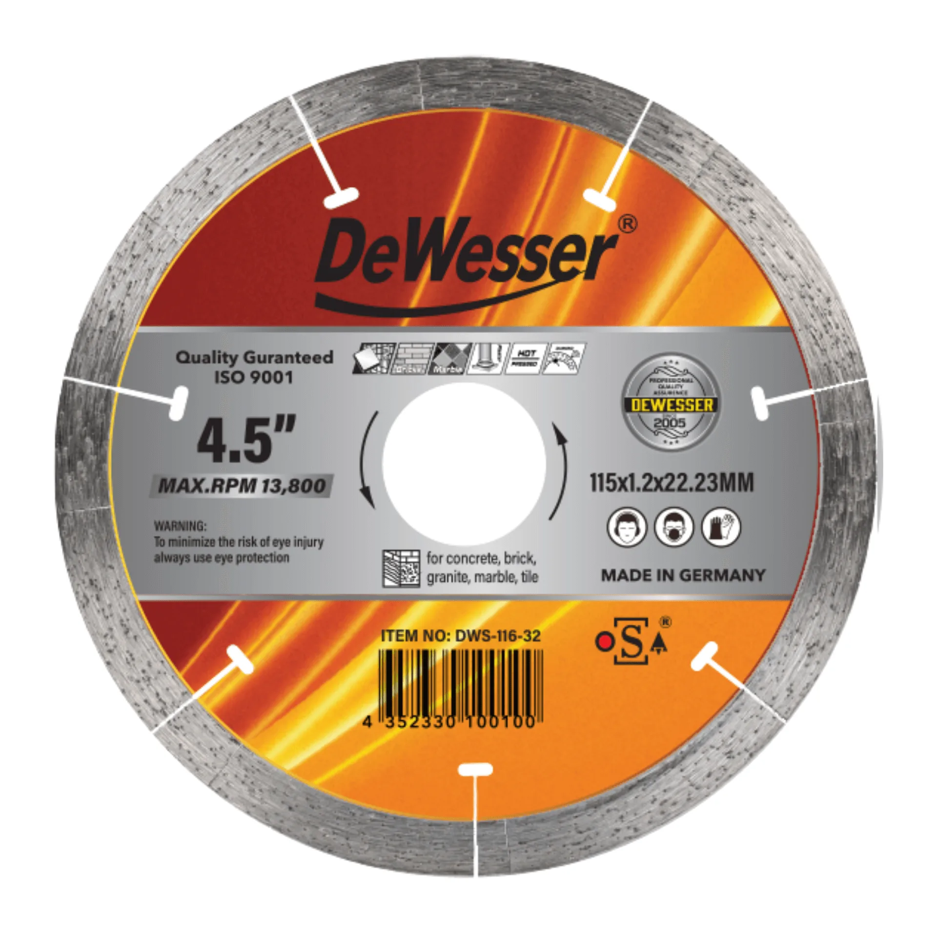 CERAMIC DIAMOND CUTTING DISC LASER